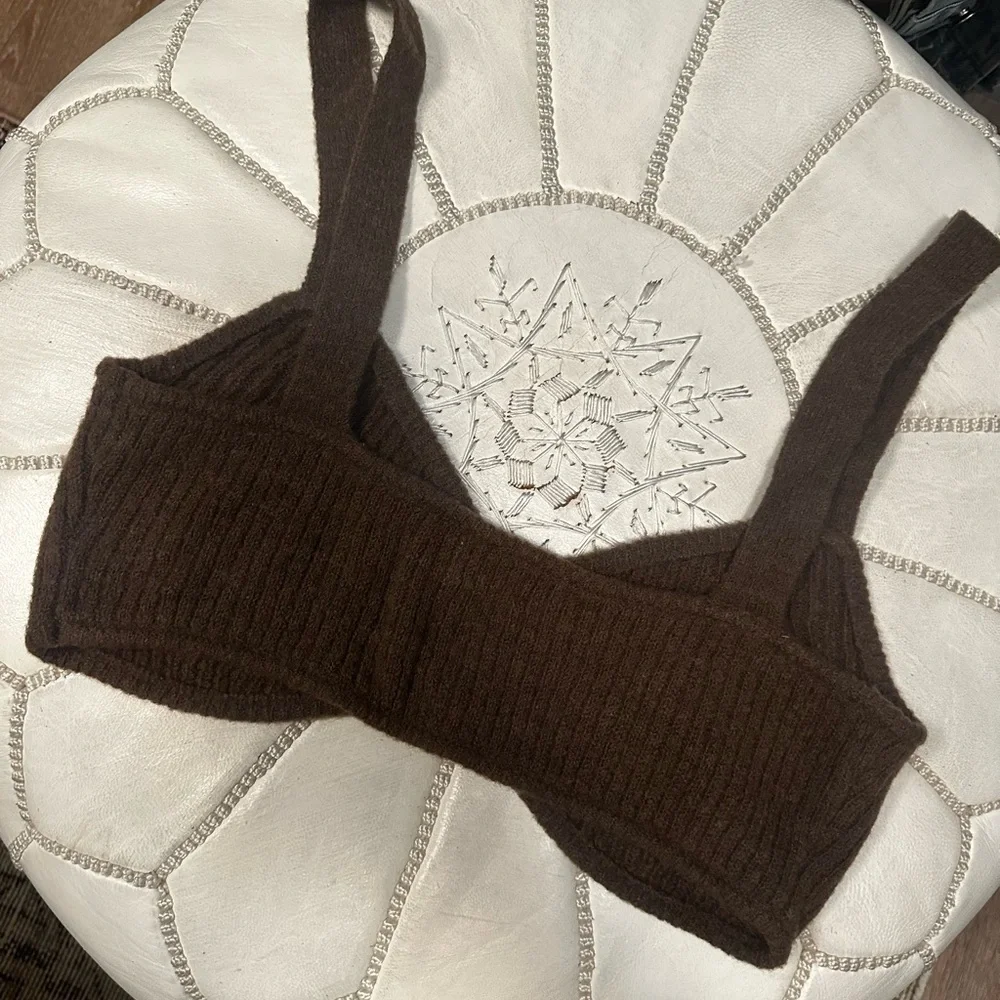 Camila Coelho Trista Oversized Cardigan in Chocolate - Picture 4 of 7